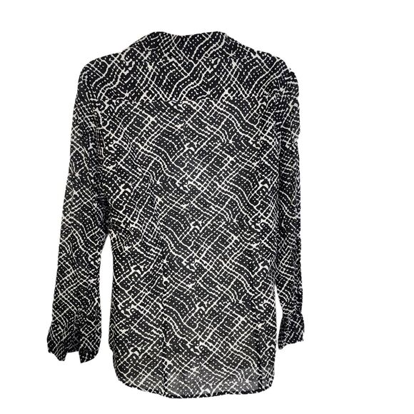 Coldwater Creek Top Womens Petites Small PS Lightweight No Iron Button Printed - Picture 2 of 10